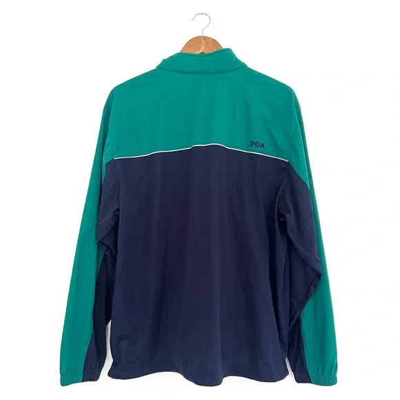 Authentic PGA Golf Rain Jacket 1/4 Zip Pullover Mens Size Large - Picture 5 of 7